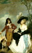 Sir Joshua Reynolds miss gideon and her brother, william Sweden oil painting artist
